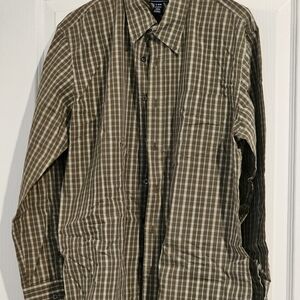 Dockers Olive Checkered Shirt Jacket